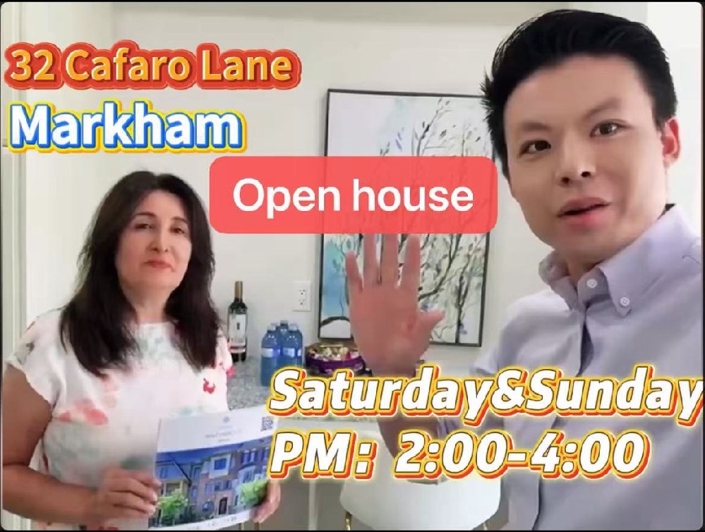 🏡 Open House Tour | 32 Cafaro Lane, Markham | Freehold Townhouse in Victoria Square